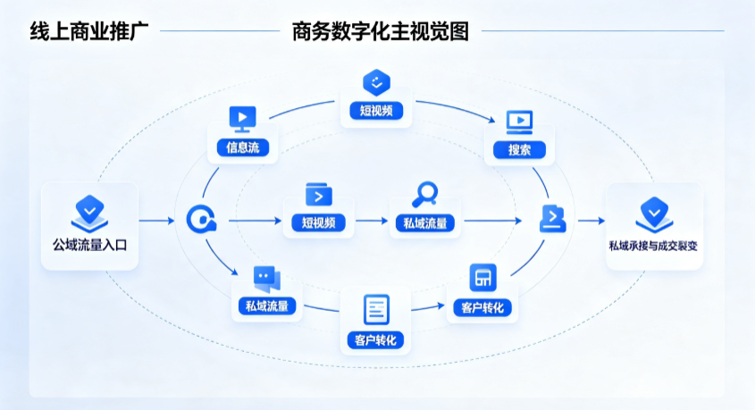 武邑县线上商业推广怎么做？全域流量闭环搭建与低成本转化实战指南